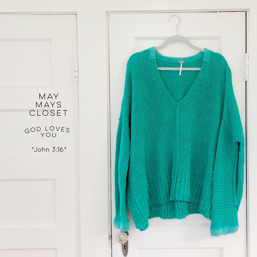 Free People Take Over Me Oversized Sweater xs